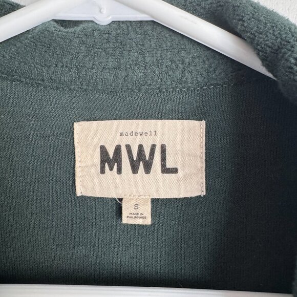 Madewell Brushed Shirt-Jacket Green - Picture 3 of 4